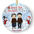 Old Couple Grow Old Along With Me - Christmas Gift For Couple - Personalized Custom Circle Ceramic Ornament