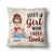 Girl Who Loves Books Reading Rose - Reading Gift - Personalized Custom Pillow