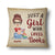 A Girl Who Loves Books Reading Vintage - Reading Gift - Personalized Custom Pillow