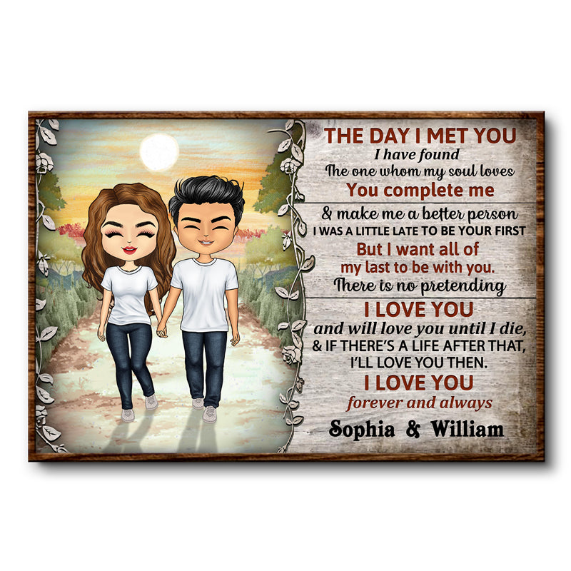 Family Couple The Day I Met You - Couple Gift - Personalized Custom Tu -  Wander Prints™