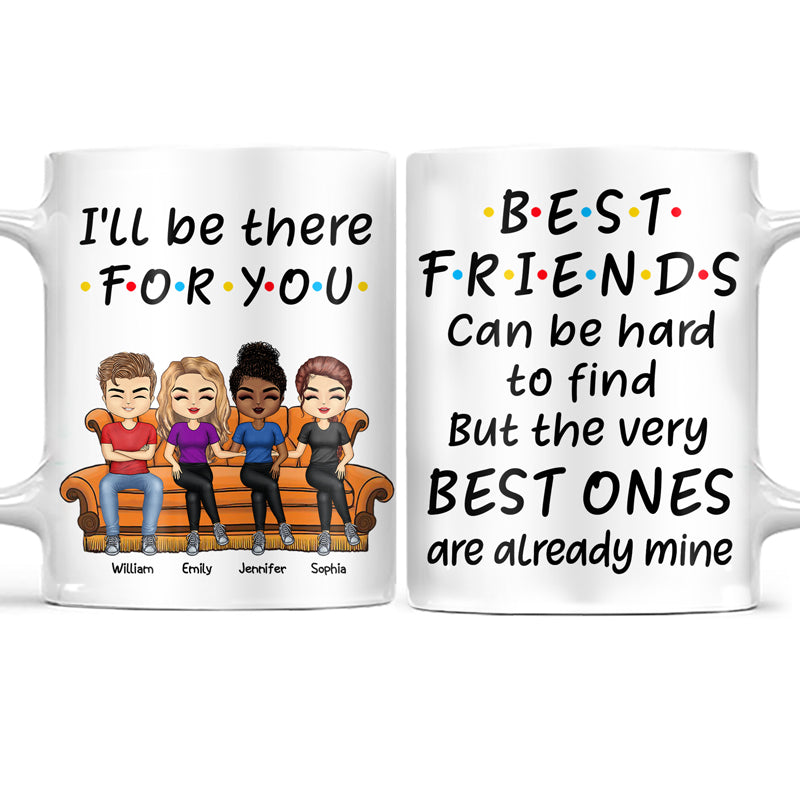 Best Friends Funny And Emotional Words - BFF Bestie Gift - Personalized Custom White Edge-to-Edge Mug