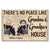There's No Place Like Grandma's And Grandpa's House Husband Wife Old Chibi Couple - Personalized Custom Doormat