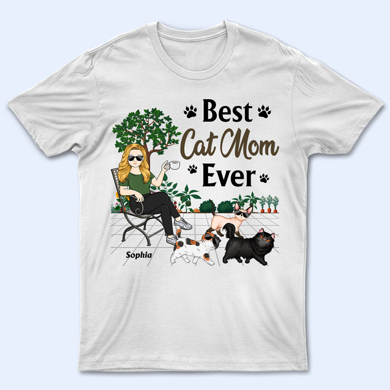 Cat Lovers Best Cat Mom Ever - Gift For Mothers - Personalized Custom T Shirt