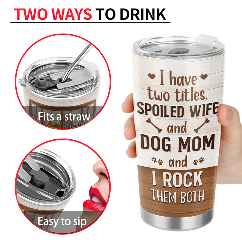 Worlds Greatest Dog Dad/Mom Seamless Tumbler Personalized