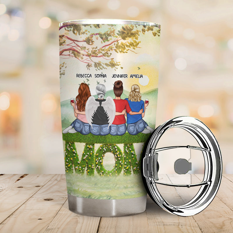 Mother And Daughter Forever Linked Together - Personalized Tumbler