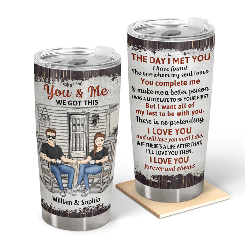 Family Couple I Choose You - Gift For Couples - Personalized Custom Tumbler