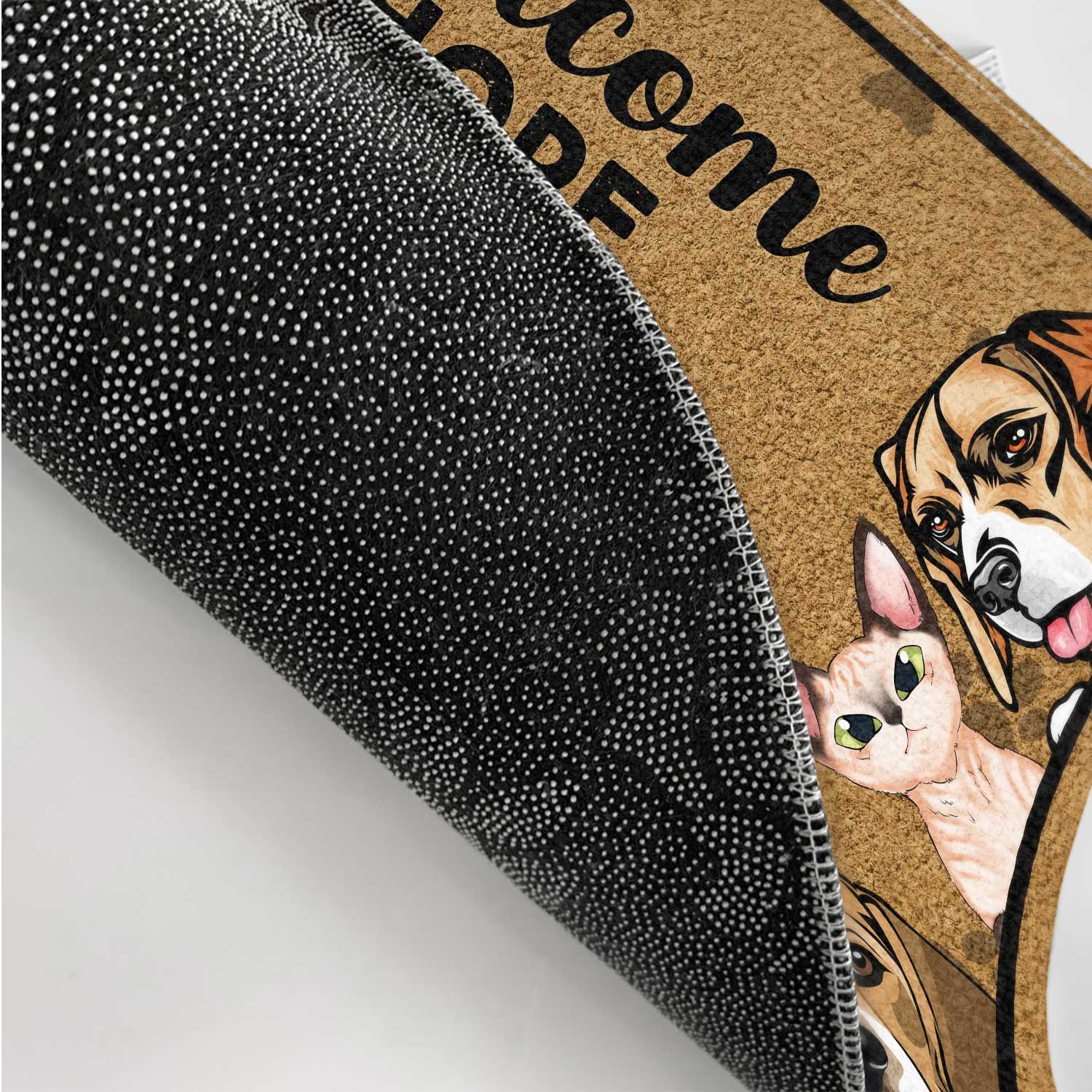 Welcome Hope You Like Dogs, Dog Welcome, Dog Lover Gift, Custom Doorma -  Wander Prints™