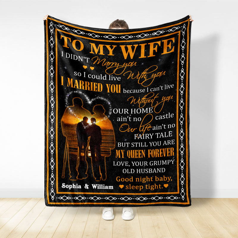 To My Wife Can't Live Without You Family Old Couple - Couple Gift - Pe -  Wander Prints™