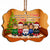 Because Of You I Laugh A Little Harder - Christmas Gift For Friends - Personalized Custom Wooden Ornament