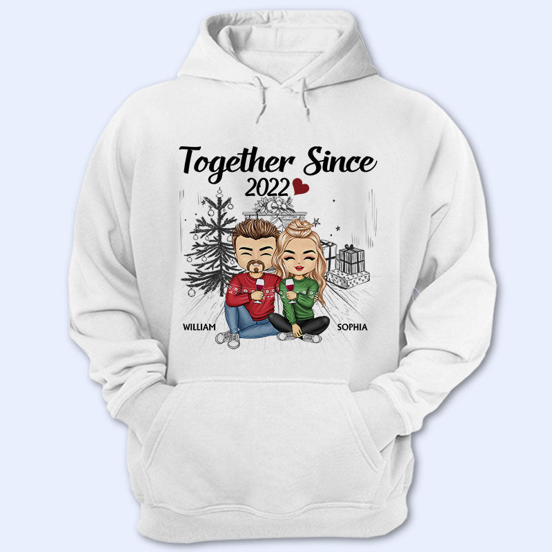 Together Since Chibi - Christmas Gift For Couples - Personalized Custom T Shirt