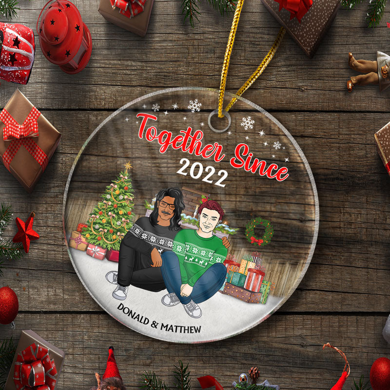 The Family - Personalized Circle Acrylic Ornament