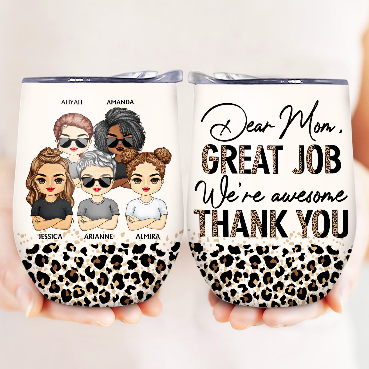 Mother Daughter Custom Wine Tumbler Like Mother Like Daughter Oh Crap  Personalized Gift