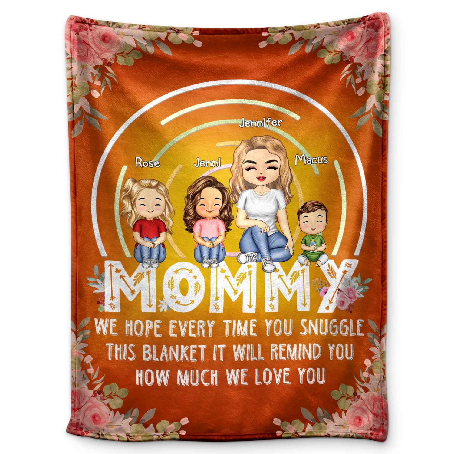 Personalized We Hope Every Time You Snuggle This Blanket It Remind