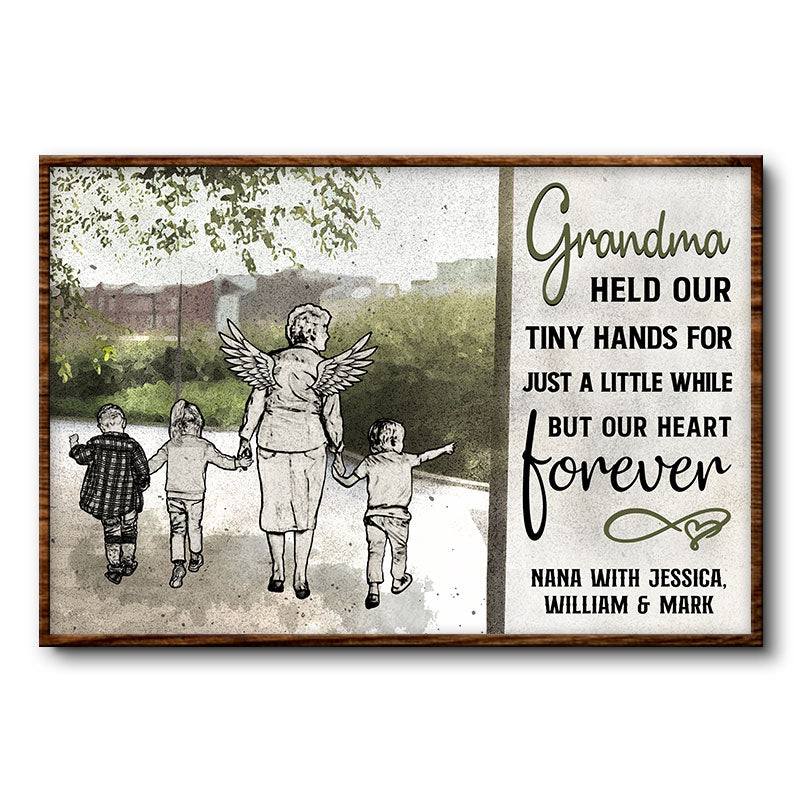 Just A Little While - Grandmother Memorial Gift - Personalized Custom Poster