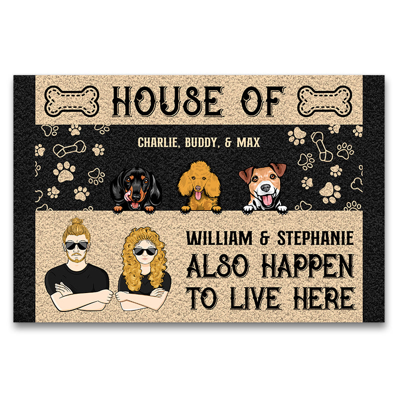 House Of Dogs - Gift For Dog Owners - Personalized Custom Doormat