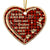 Sibling Will Always Be Close At Heart - Gift For Sibling - Personalized Custom Heart Ceramic Ornament