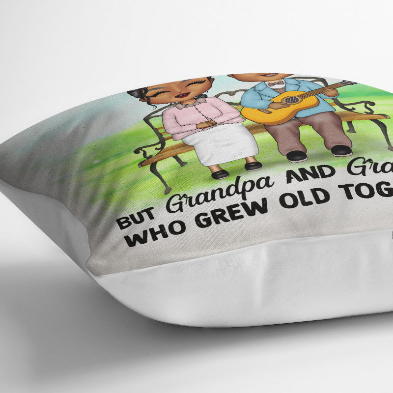 I Love My Grandparents Custom Photo Pillow