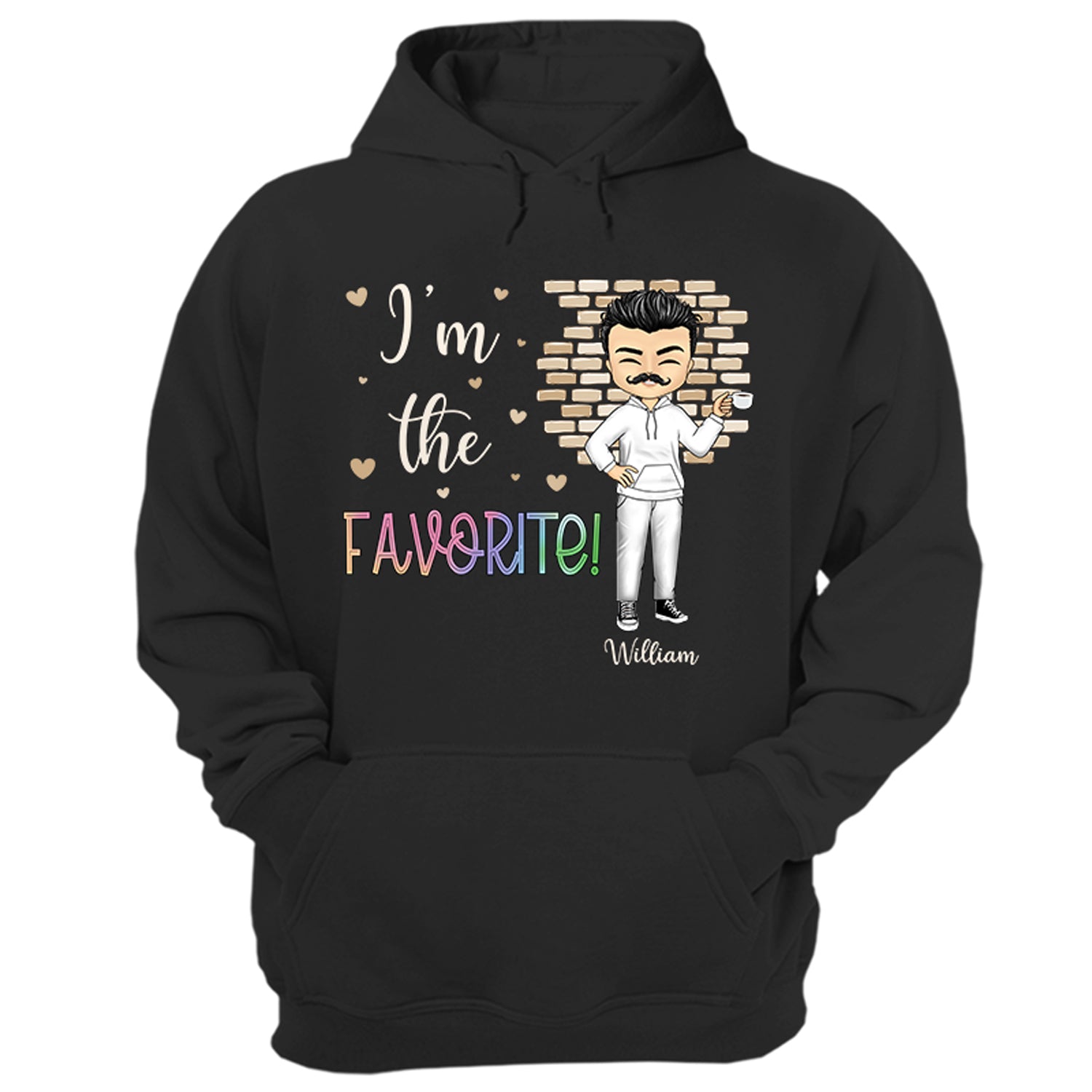 Sibling Funny I'm The Favorite - Personalized Custom Hoodie