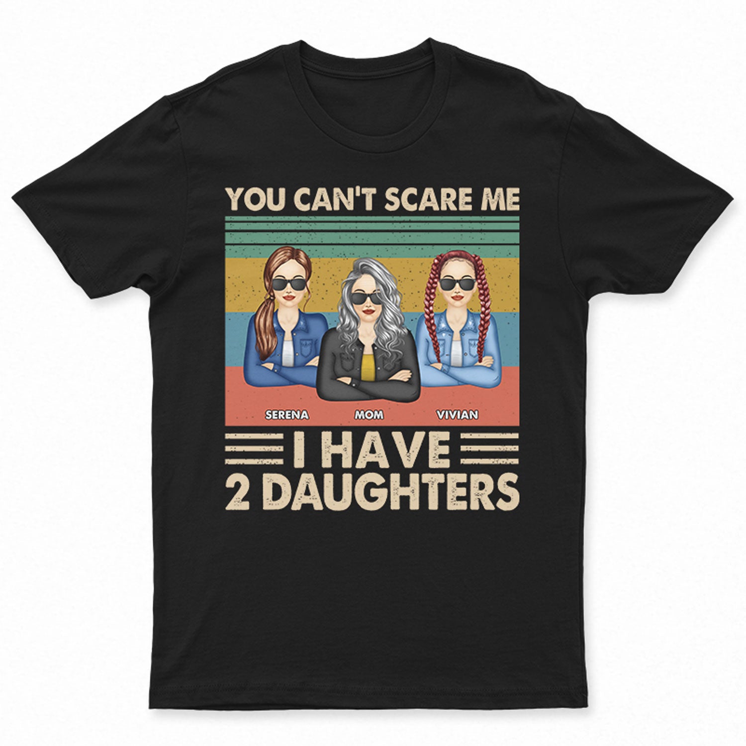 Mother Nothing Can Scares Me - Gift For Mom - Personalized Custom T Shirt