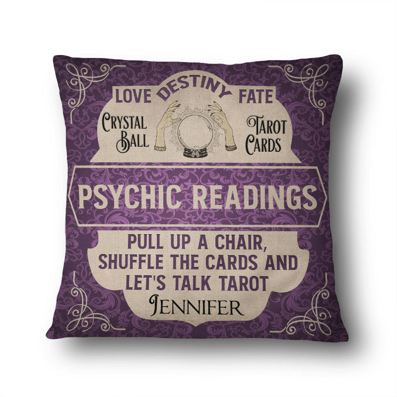 Tarot Psychic Readings Let's Talk Tarot - Personalized Custom Pillow
