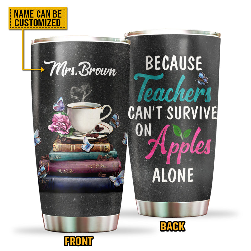 Personalized 30oz Teacher Apple Tumbler, Design: TEACHER1 - Everything  Etched