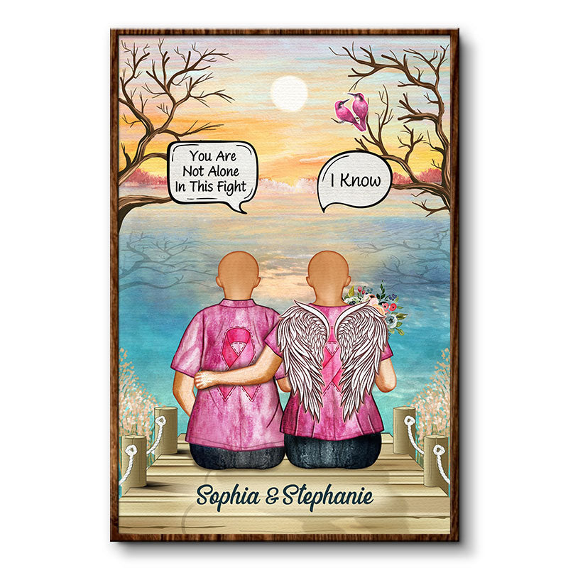 Still Talk About You Sympathy Pink Ribbon - Memorial Gift - Personalized Custom Poster
