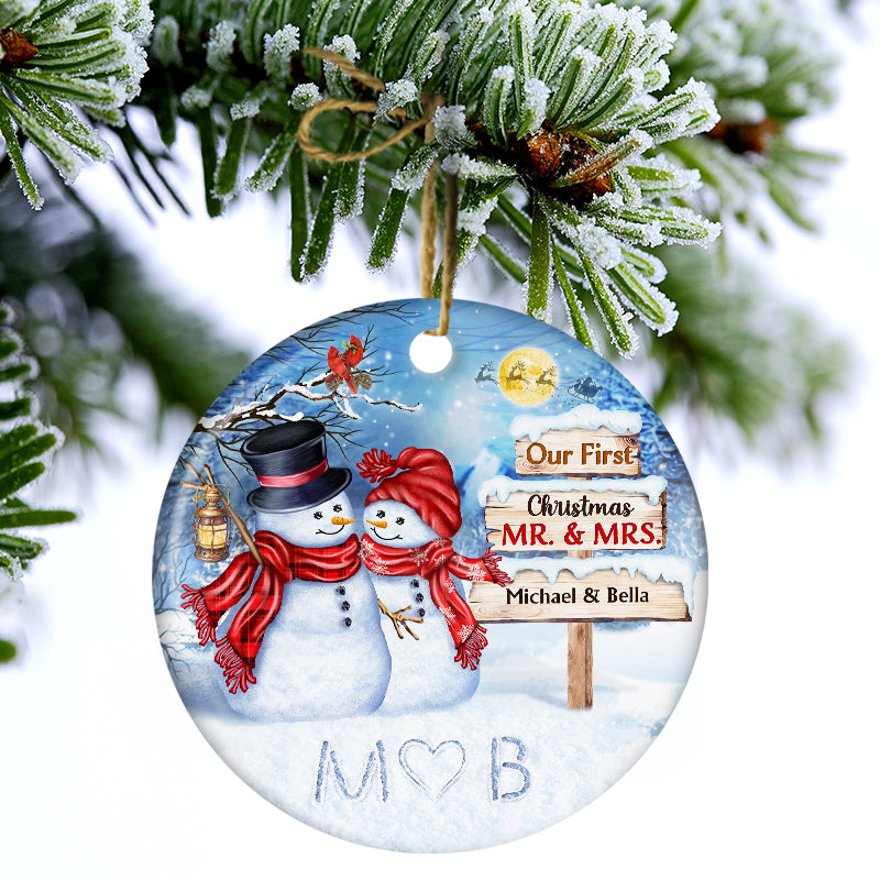 Our First Home Christmas Ornament Couple Gifts 2021