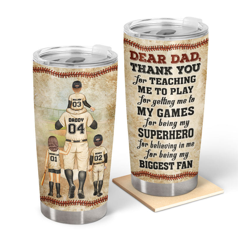 Personalized To My Dad Tumbler Father And Son Custom Gift