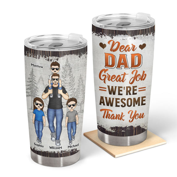 Personalized To My Dad From Son Stainless Steel Tumbler Cup Wood Father And  Son Best Friend For Life Dad Fathers Day Birthday Christmas Travel Mug 