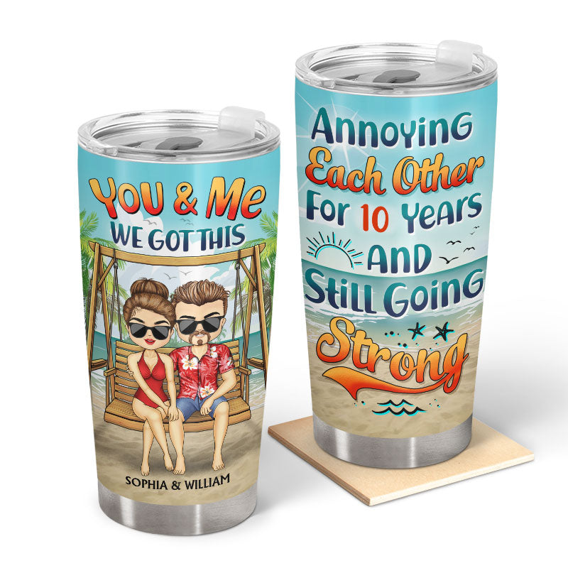 Annoying Each Other Beach Swing - Gift For Couple - Personalized Custom Tumbler