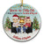 Christmas Chibi Couple Annoy For The Rest Of My Life - Christmas Gift For Couple - Personalized Custom Circle Ceramic Ornament