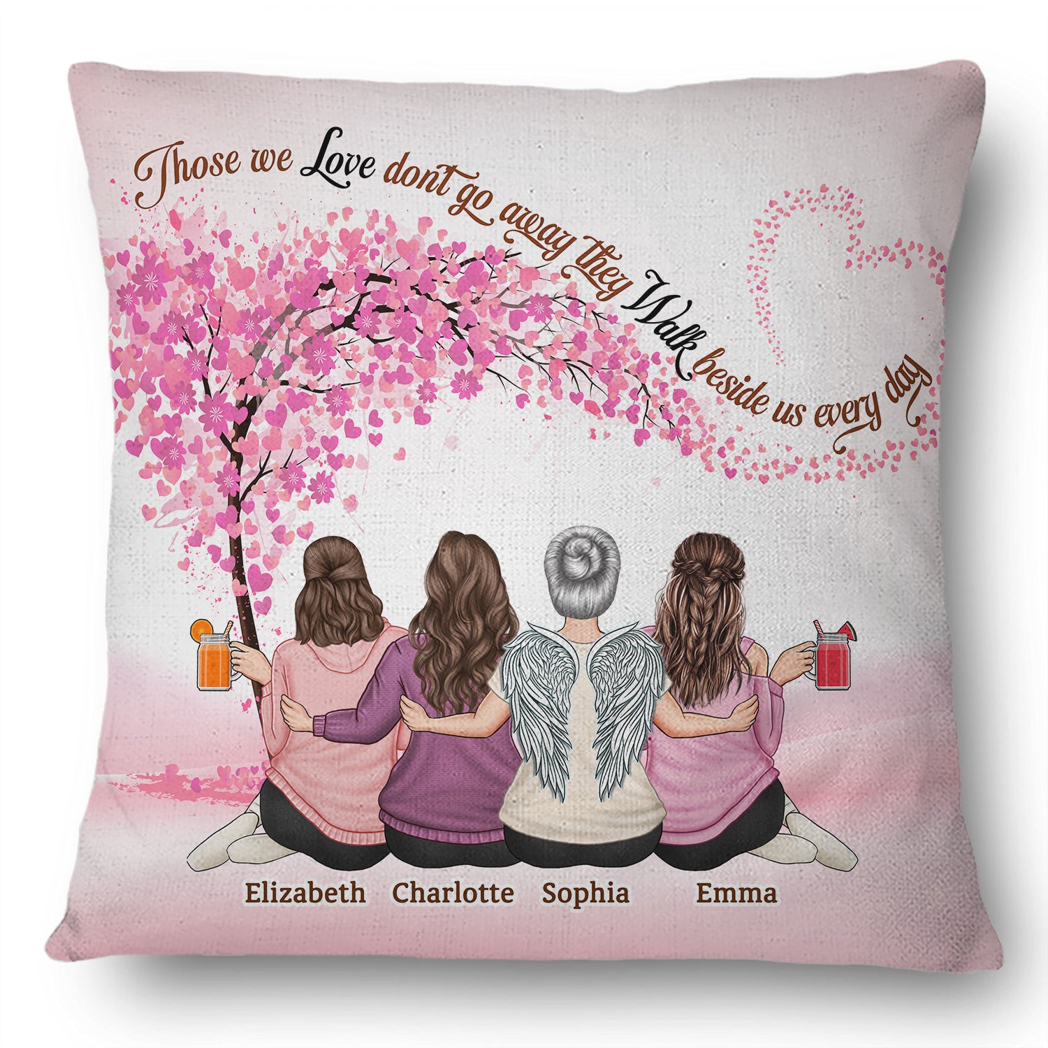 Not Always Eye To Eye But Always Heart To Heart Sisters Brothers - Gift For Siblings & Friends - Personalized Custom Pillow