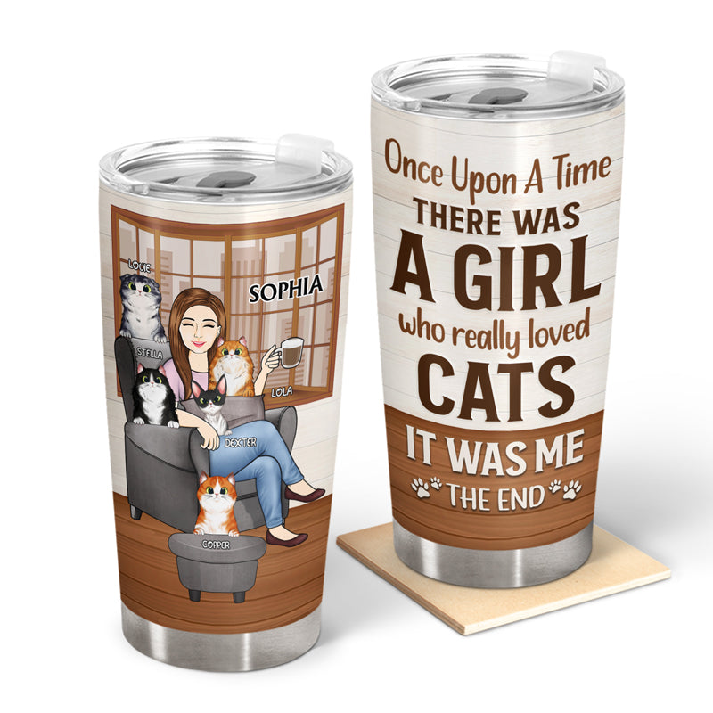 Once Upon A Time Best Cat Mom Ever - Mother Gift - Personalized Custom Tumbler