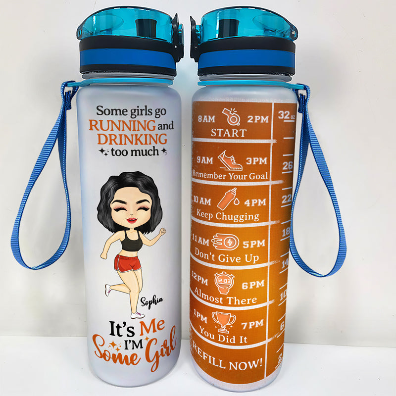 Girl Drink Your Water - Personalized Water Tracker Bottle