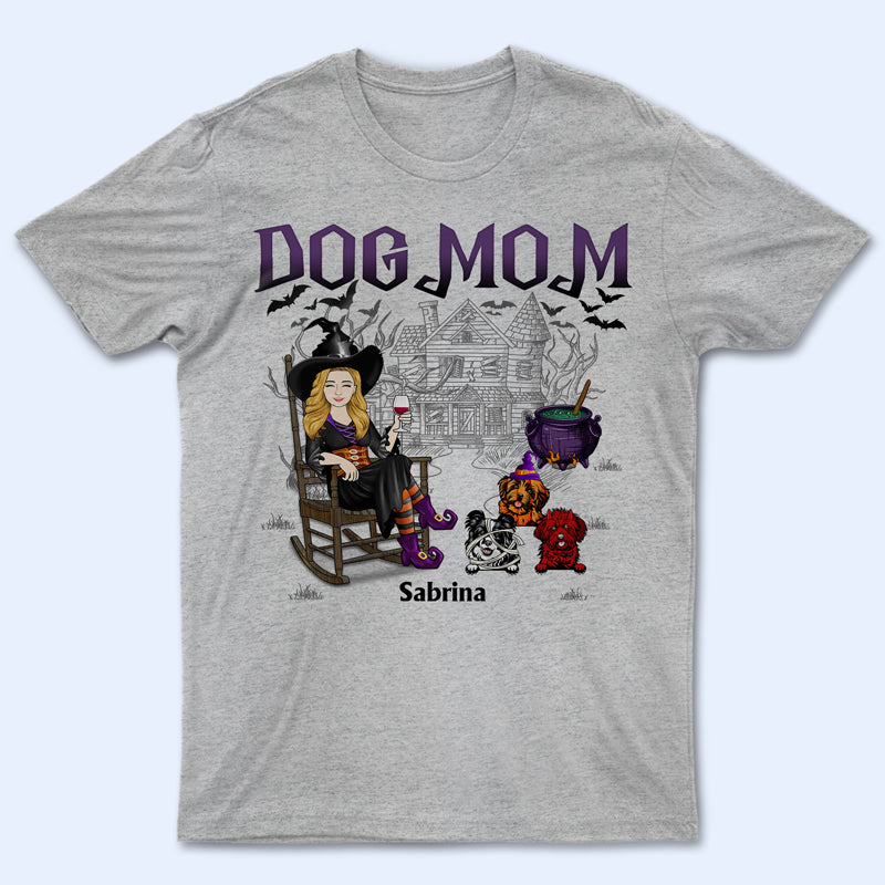 Witch Girls Dog Mom - Gift For Dog Lovers - Personalized Custom T Shirt