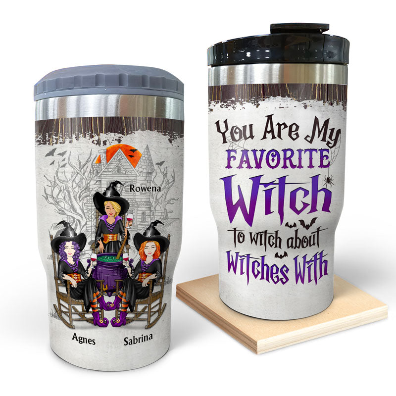 Witches Best Friends You Are Favorite Witch To Witch About Witched With - Gift For Besties And Sisters - Personalized Custom Triple 3 In 1 Can Cooler