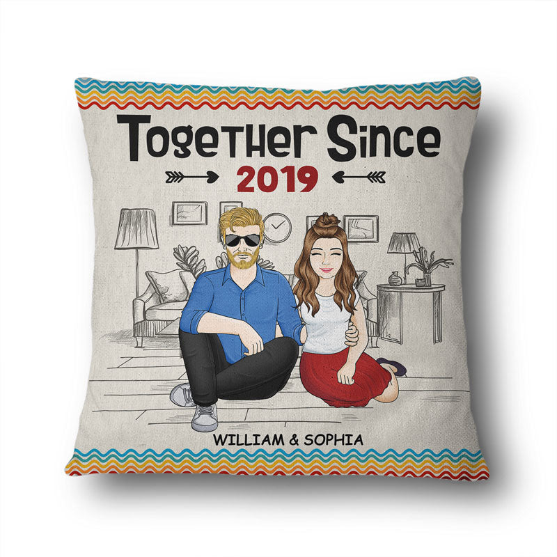 Family Couple Together Since Husband And Wife - Gift For Couples - Personalized Custom Pillow