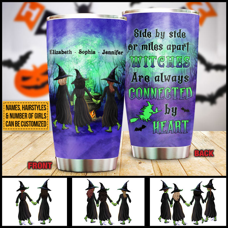 Witch Bestie Side By Side Custom Tumbler, Halloween, Bestie Gifts, Friendship Tumbler, Woman Tumbler
