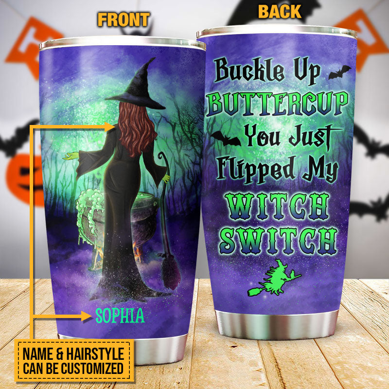Witch Buckle Up Buttercup Custom Tumbler, Halloween, Witch Gift, Witchcraft, Woman Tumbler