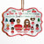 Family This Is Us A Little Bit Of Crazy - Personalized Wooden Ornament