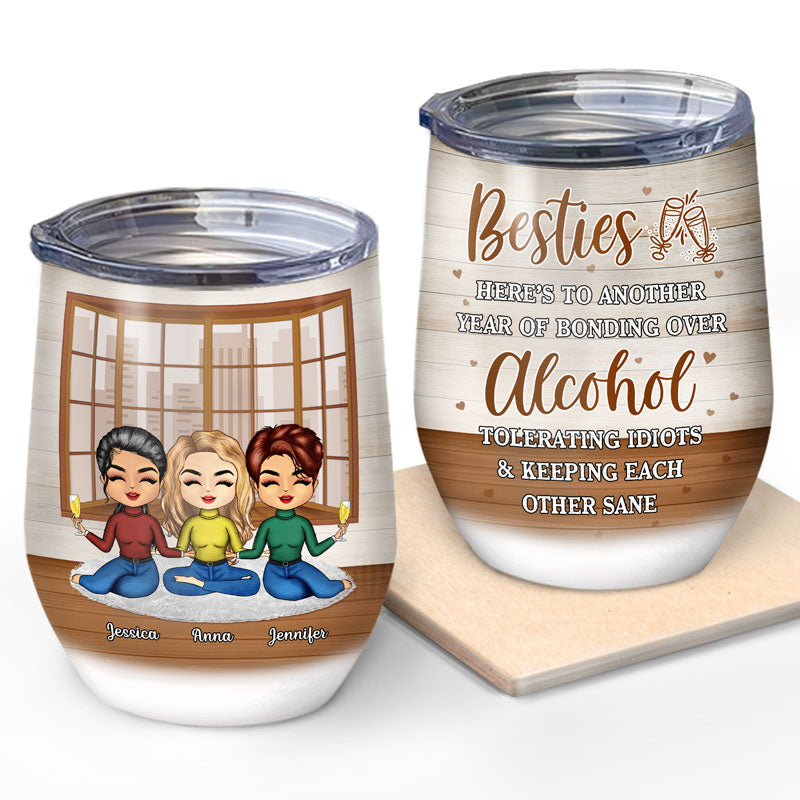 Like Mother Like Daughter Chibi - Personalized Wine Tumbler