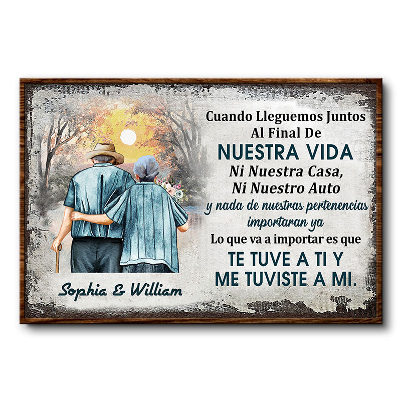When We Get Family Old Couple Spain - Couple Gift - Personalized Custom Poster