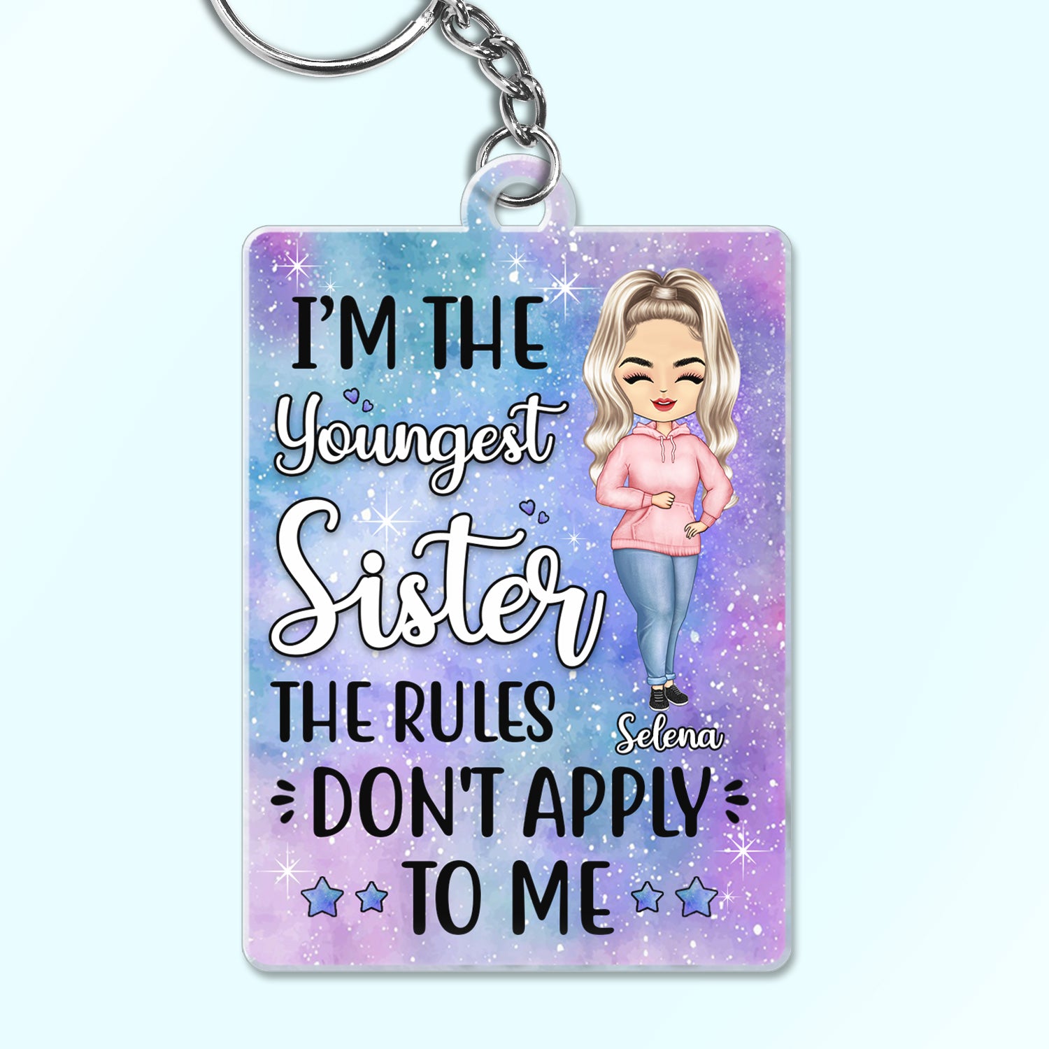 I'm The Rules Sisters And Brothers - Birthday, Loving Gift For Sister, Brother, Siblings, Family - Personalized Custom Acrylic Keychain