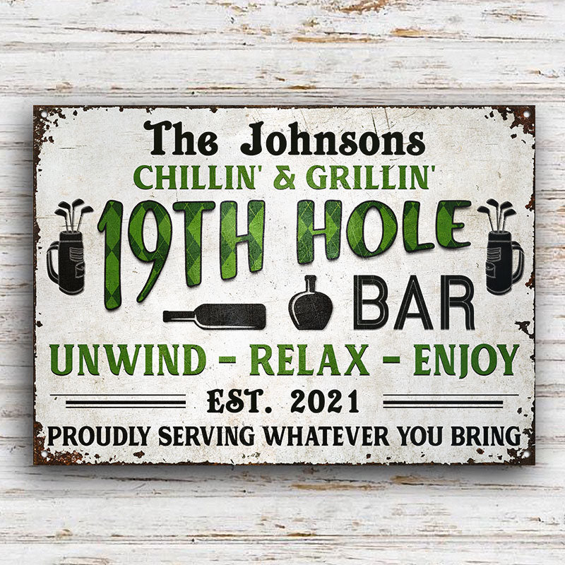 on The Green Personalized Golf Gifts MARQUEE with Crafted Knife - Home Wet Bar